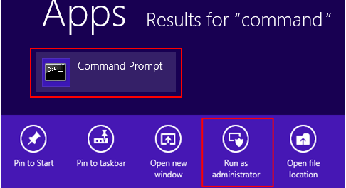 Windows 8 Apps Command Prompt